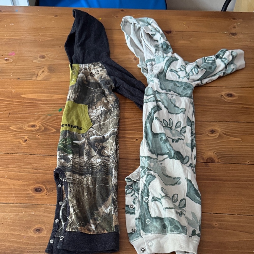 Realtree Camo and Leaf‎ Print Kids Bodysuits
